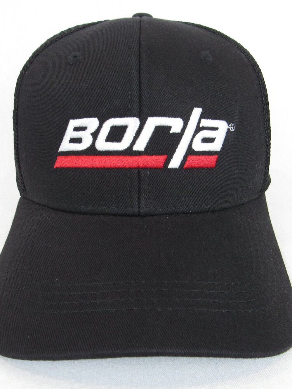 Borla Trucker Cap Embroidered Black Adjustable Men's Performance Exhaust Hat